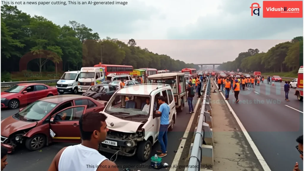 What led to massive 25 vehicle pile-up on Mumbai-Pune Expressway
